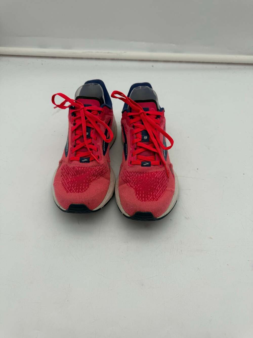 Brooks Running Shoes Women's Size 8 Pink Navy Athletic Sneakers